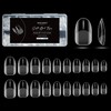 Modelones Gel Nail Tips, Short Oval Sanded Nail Tips, Set