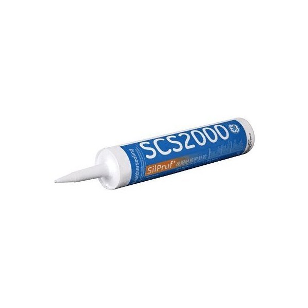 GE SilPruf SCS2002 Silicone Sealant - 10 Oz Cartridge, White