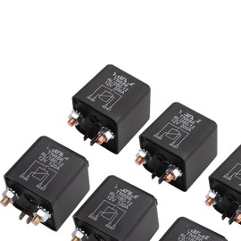 BVAKEIDZE High Current Relay Starting Relay 200A 120A 100A 12V 24V Power Automotive Heavy Current Start Relay Car Relay Truck Motor 1Pcs (Color : 200a, Size : 12V)