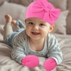 Fecawd Newborn Baby Hats Mittens Sets Bow Infant Caps Gloves