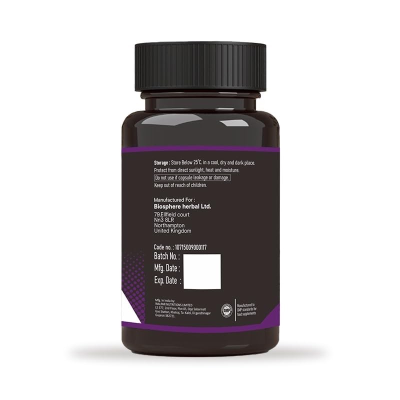 HERBSTONE Black Garlic Capsules 1500mg High Strength | 120 Odourless