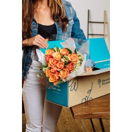 Benchmark Bouquets, Dazzling Roses & Alstroemeria, Glass Vase Included, Gift Fresh Flowers for Birthday, Anniversary, Get Well, Sympathy, Congratulations, Thank You, Just Because