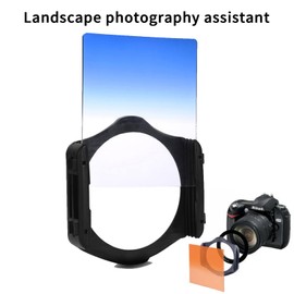 Square Filter Kit ND Filters Graduated Full Color Lens Filter Set for Cokin P Series with Adapter Rings(49-82mm) Filter Holder Lens Cleaning Pen for DSLR Cameras 25 Pack