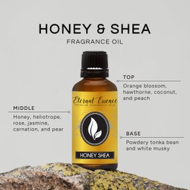 Eternal Essence Oils Honey & Shea 30ml Premium Fragrance Oil - for Candle, Soap Making, Aromatherapy, Diffusers, Home Care, & Humidifiers