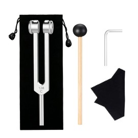 128 Hz Weighted Tuning Fork Medical-Grade Tuning Forks for Healing-Professional Tuning Fork C128 with Mallet Essential Yoga and Meditation Accessories & Sound Healing Instruments