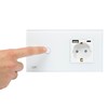 PNI SH115W Single Glass Switch with Touch Function Combined with
