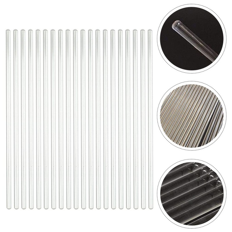 Mipcase Coffee Stir Sticks Glass Stirring Rod 20pcs: Laboratory Stirring