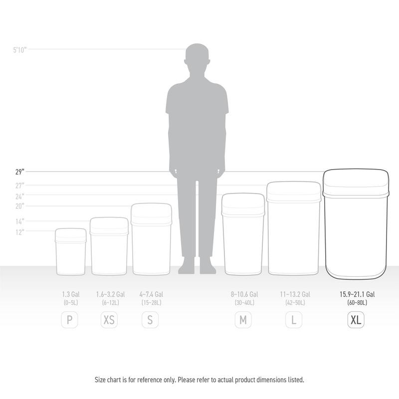 Motion Sensor Trash Bin 21 Gallon and 13 Gallon, Automatic