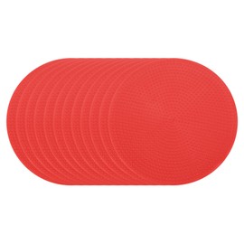 PATIKIL Spot Markers 4 Inch, 12 Pcs Non-Slip Floor Dots Agility Markers Flat Field Cones Poly Dots for Gym PE Speed Training Dance Soccer Basketball Sports, Red