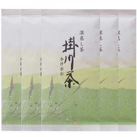 Deep Steamed Tea Kakegawa 2.1 oz (60 g), 5 Bag Set, Made in Shizuoka