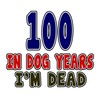 CafePress Funny 100 Years Birthday De Square Sticker 3 X