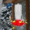 2 in 1 Heated Hummingbird Feeder for Outdoor, 66℉ Constant