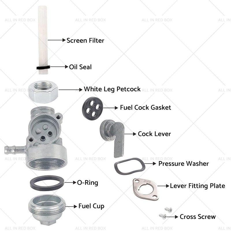 MAX COOL Fuel Tap Tank Switch Valve Petcock Suitable for