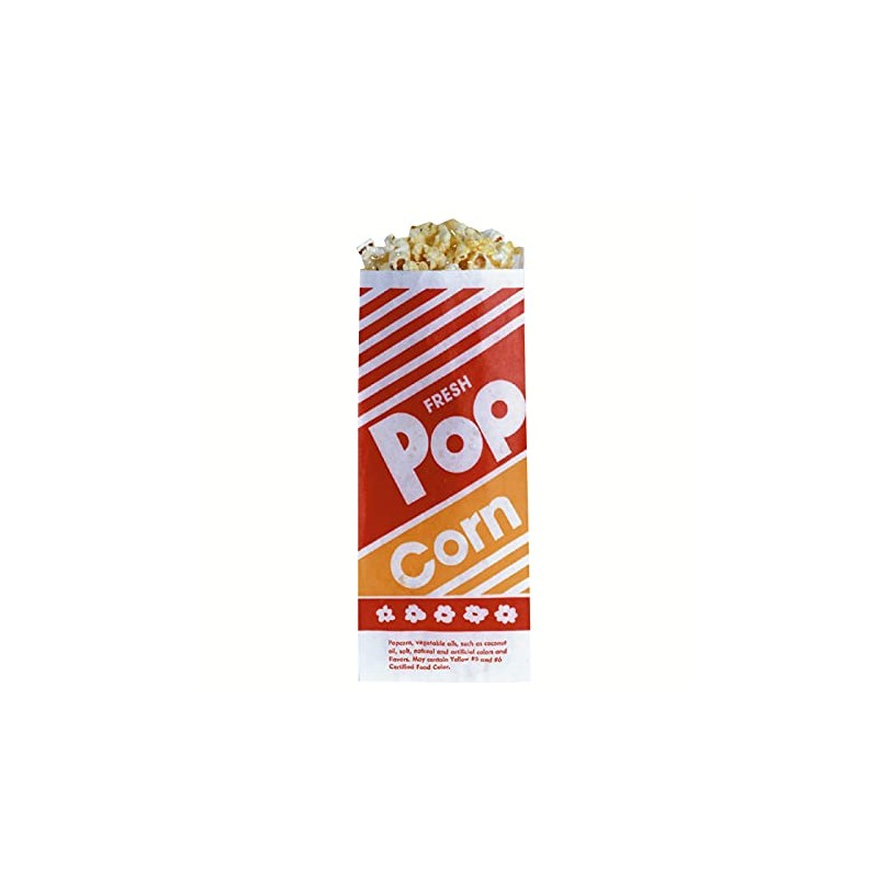 1 Oz Popcorn Bags. Pack of 125 Count
