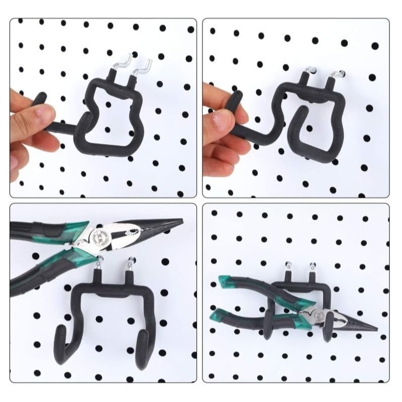 Nivithi 4 pegboard tool hooks, these heavy duty wall hooks