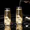 Ufrount Stemless Champagne Flutes Set of 16, 9.5 oz Champagne