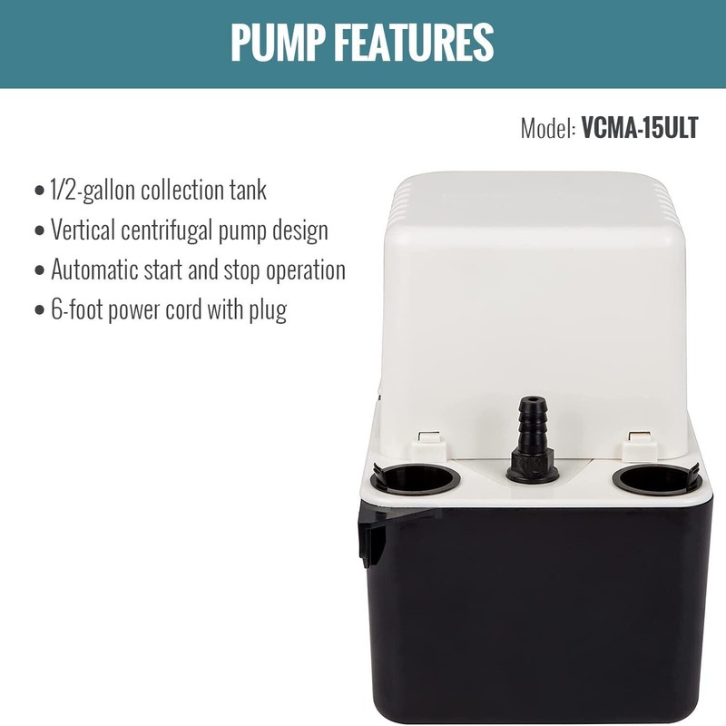 Little Giant VCMA-15ULT 115 Volt, 65 GPH, 1/50 HP Automatic