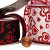 Valentine's Day Hearts Wired Ribbon – 2 1/2" x 10