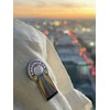 Vagabond Heart Knoxville Tennessee Enamel Pin - Sunsphere Souvenir -