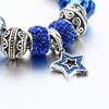 Capital Charms Blue Star Silver Plated Charm Bracelet Set, Jewelry