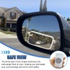 UHANBUT 2PCS Rectangular Blind Spot Mirror for Car, HD Glass
