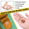 Mardatt 270Pcs Flat Head Copper Solid Rivets, Solid Copper Rivets