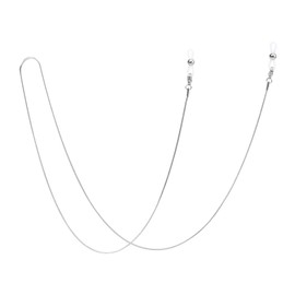 PIPJOY Glasses Strap, Mask Chain, Glass Cord, Stylish, Multi-Purpose, Adjustable, Glasses Accessories, Stainless Steel, Silver