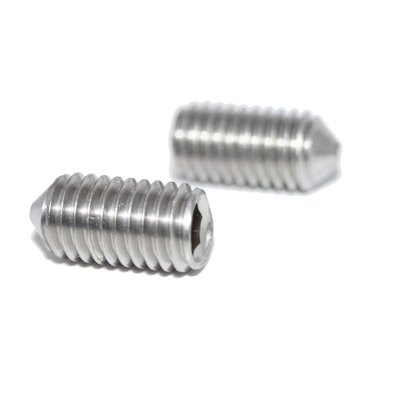 Set Screws M8 x 16 with Hexagon Socket and Point,