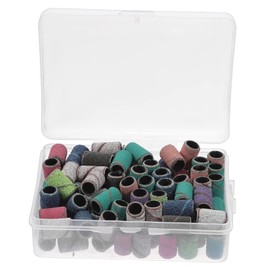 BIUDECO 100pcs Sanding Bands for Nail Drill Mixed Nail Sanding Rings for Manicure and Pedicure Grinding Sleeves for Electric Files for Home and Salon Use