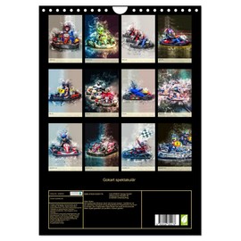 Gokart Spectacular (Wall Calendar 2026 DIN A4 High), CALVENDO Monthly Calendar