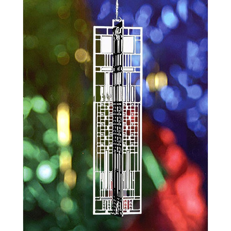 Uni-Art Frank Lloyd Wright 3 Wrightsicle Christmas Ornament Set 4