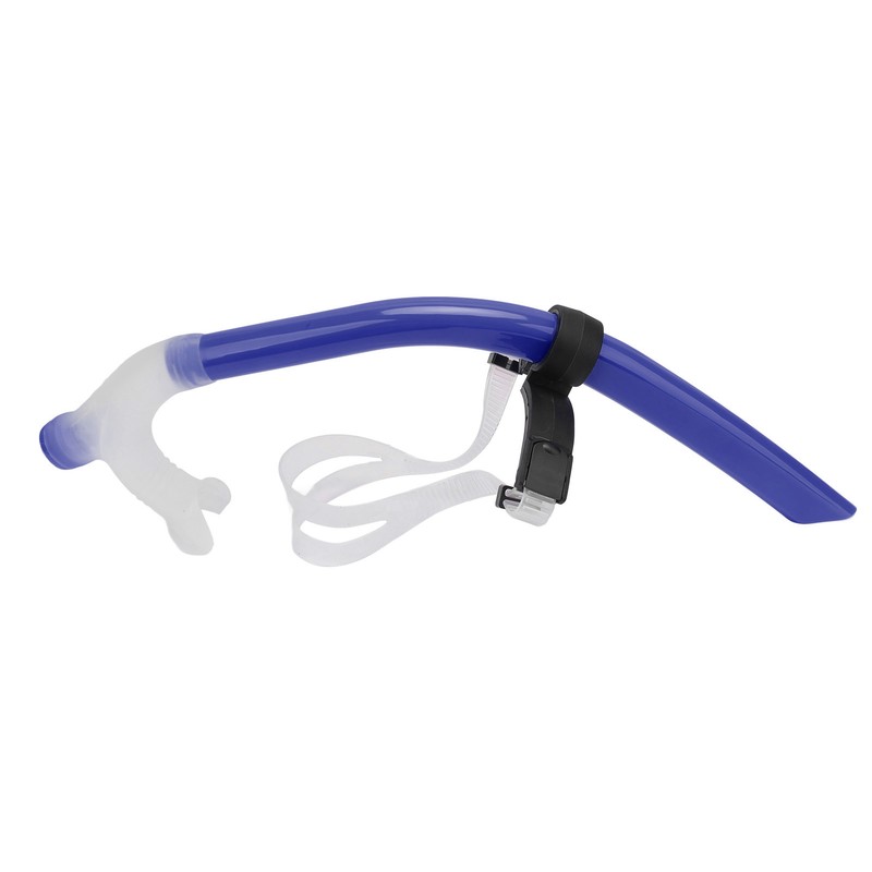 Swimming Snorkel Reduced Drag Silicone Swimming Breathing Tube with Adjustable