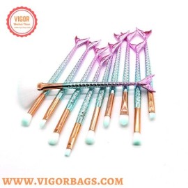 vigor Mermaid Foundation Eyebrow Eyeliner Makeup Blush Cosmetic Concealer Fish Tail Ma - 1 Set