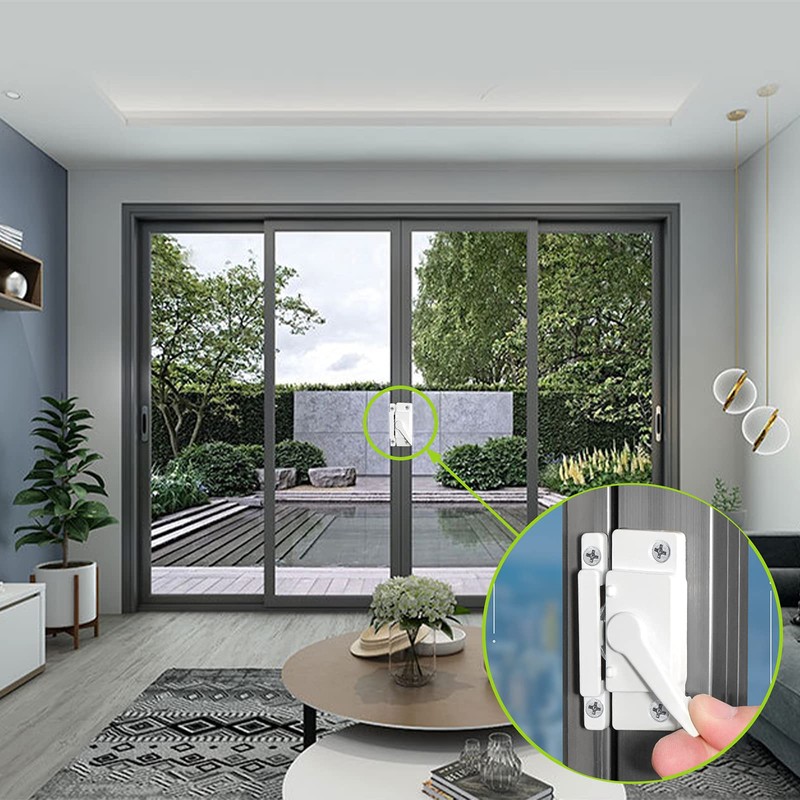 UFURMATE Window Sash Lock, 2Pcs Zinc Alloy Sliding Window Locks