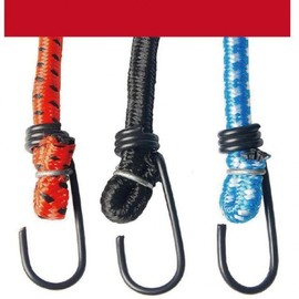 Rubber Bungee Cord with Hooks for Bicycle Cargo Roof Racks Blue (GD00161) 100ea
