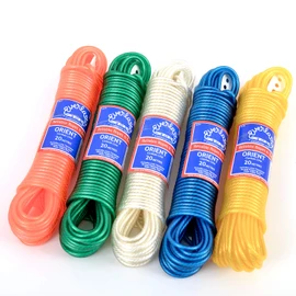5 Pack - Quality Everlasto 15m 'Orient' Clothes/Washing Line 4.8mm Thick