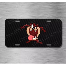 Amel Taz Tasmanian Devil Looney Tunes Cartoon  License Plate Front Auto Tag