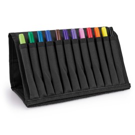 COPIC Ciao Marker Set of 12 in Wallet, All-Round Layout Markers with Medium Width and Brush Tip