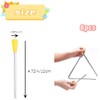 DACUAN Triangle Iron Sticks, 8 PCS Triangles Striker Musical Hand