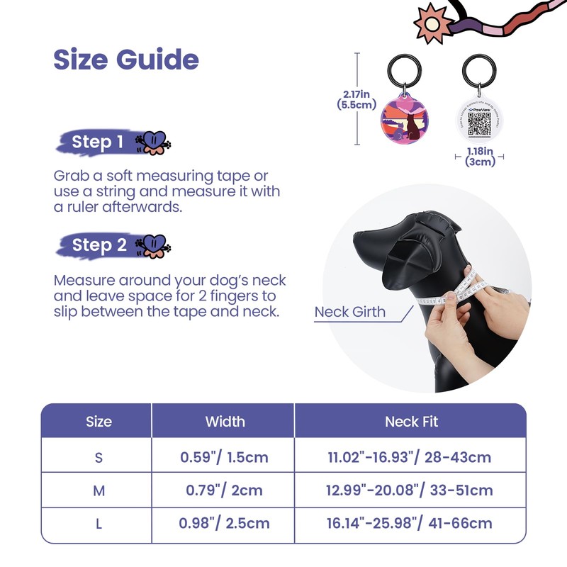 Pawview Dog Collar with Smart QR Code ID Tag –