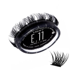 Lashify Extreme 11mm Gossamer DIY Eyelash Extensions Refill, Black, Easy False Lashes To Add Tremendous Volume