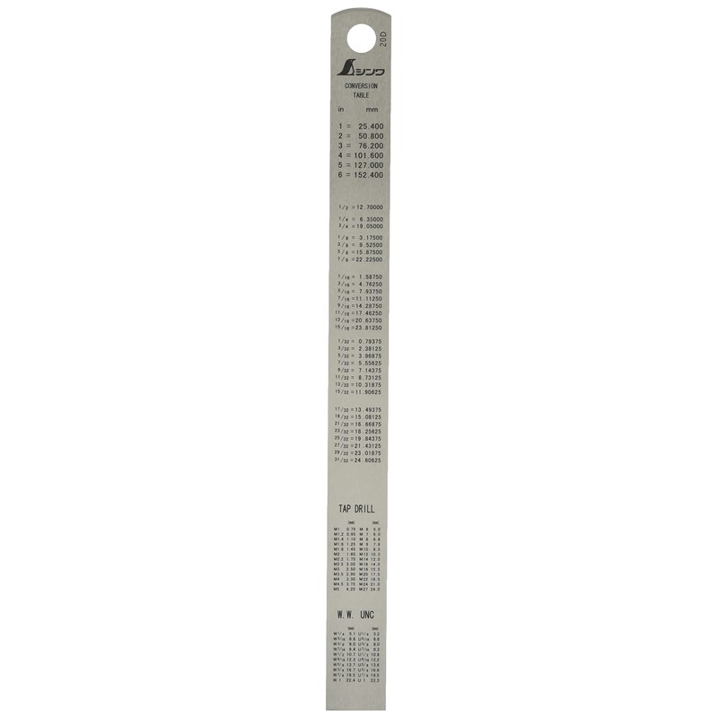 Hozan Ruler Straightedge 150mm SB-42