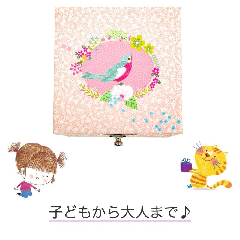 オルゴール 女の子 プレゼント アクセサリーケース 子供 ジュエリーケース 宝箱 アクセサリー ボックス ピンク