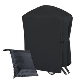 Extended BBQ Cover Outdoor Waterproof BBQ Grill Cover for Weber Q100 Q1000 Q1200 Q200 Q2000 Q2200 Series Grills with The Q Portable Cart, Longer Barbecue Cover for Weber 7113-81.8x44x96.5CM
