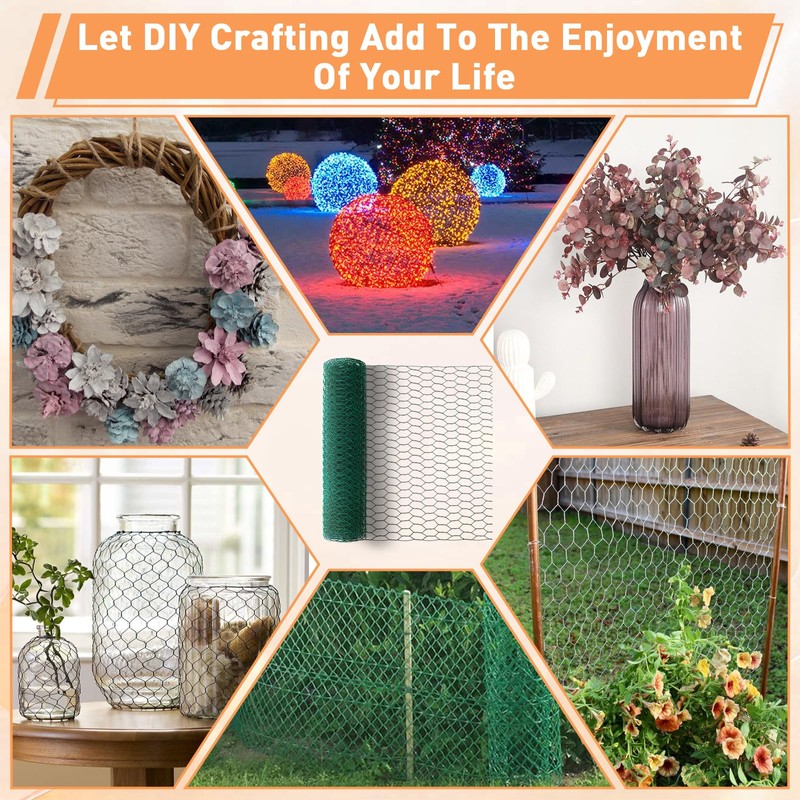 Chicken Wire for Floral Arrangements, Chicken Wire Mesh 13.8 x