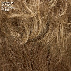 Paula Young Sheer Dance Hand-Tied WhisperLite Wig Luxe Crop-Style Wig with Razored Bangs and Dimensional Layers/Multi-Tonal Shades of Blonde, Silver, Brown and Red