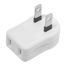 NEMA 1-15P USA Outlet Saver Power Extension Adapter 2-Prong 2 Outlets 90 Degree Up Down Angled