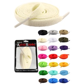 KutsuGoods Flat Shoelaces, Carefully Selected Materials, 39.4 inches (100 cm), 47.2 inches (120 cm), 55.1 inches (140 cm), 63.0 inches (160 cm), Width: 0.3 inches (8 mm)