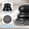 Onewly Cast Iron Scrubber and Scraper, Chain Mail Scrubber Cast