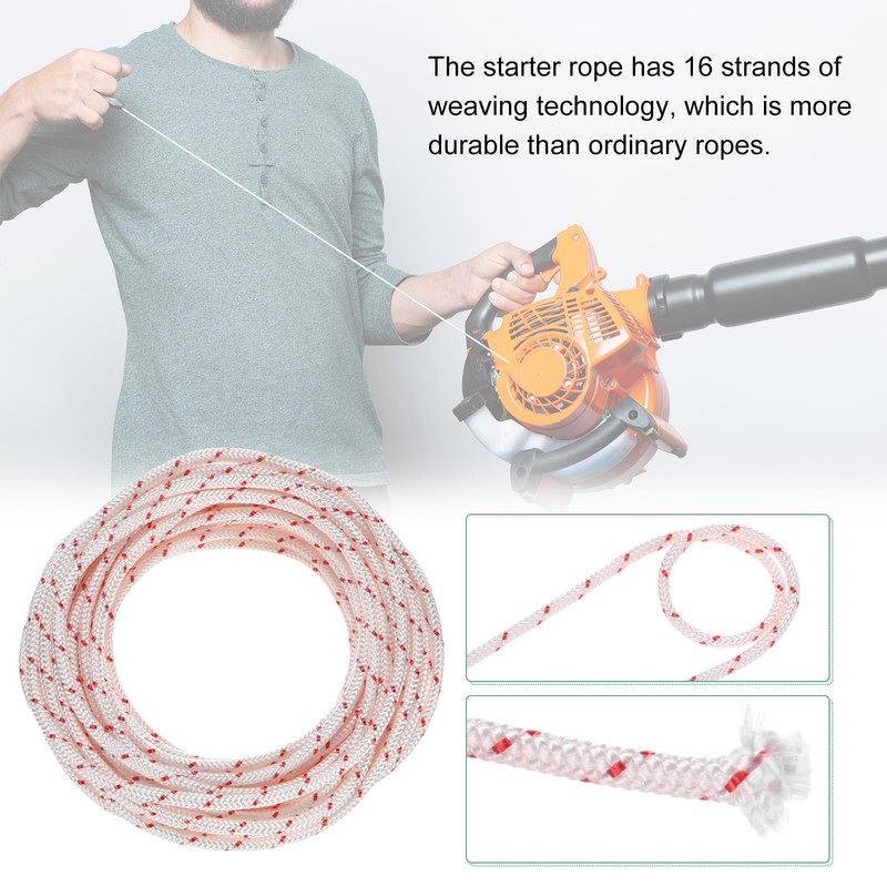 M METERXITY Recoil Starter Rope Pull Cord 5mm 10m Pull